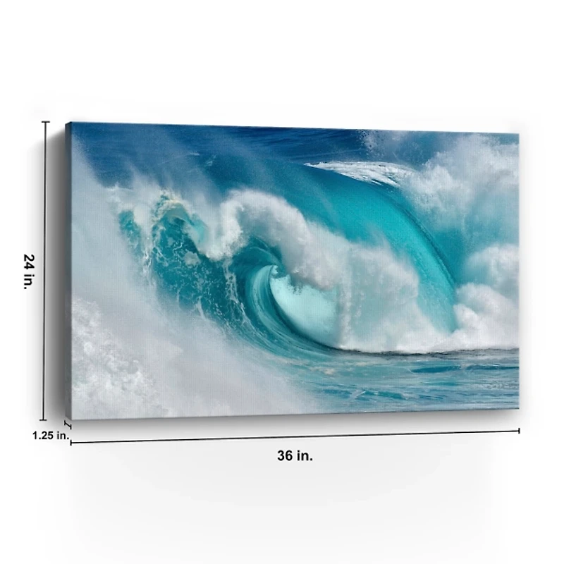 When the Ocean Turns into Blue Canvas Art Print