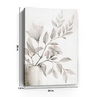 Neutral Potted Plant Canvas Art Print