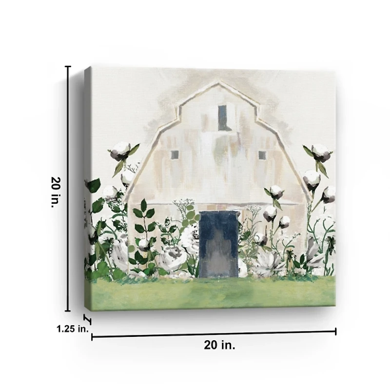 Cotton Barn Canvas Art Print, 20x20 in.