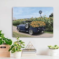 Sunflower Days Canvas Art Print, 24x18 in.