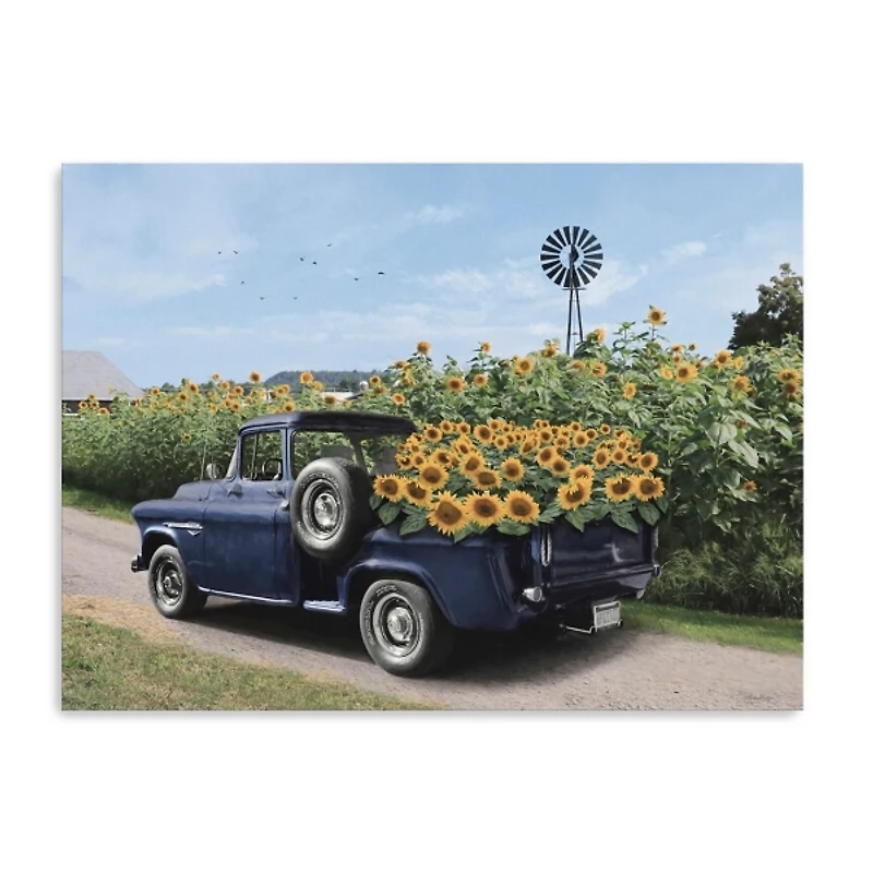 Sunflower Days Canvas Art Print, 32x24 in.