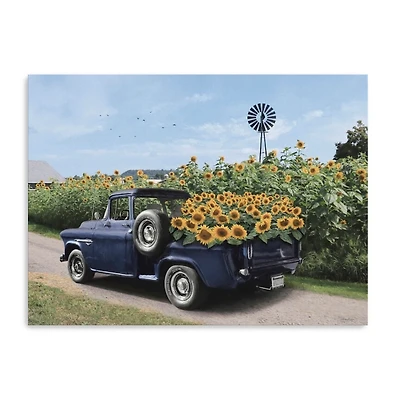 Sunflower Days Canvas Art Print, 32x24 in.