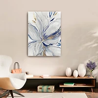 Gold Charcoal Bloom Canvas Art Print, 24x32 in.