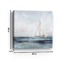 Blue Sailing I Canvas Art Print