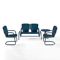 Navy Clamshell 4-pc. Outdoor Furniture Set
