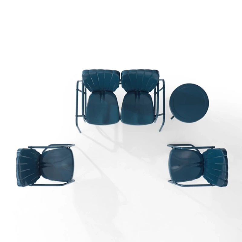 Navy Clamshell 4-pc. Outdoor Furniture Set