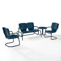 Navy Clamshell 4-pc. Outdoor Furniture Set