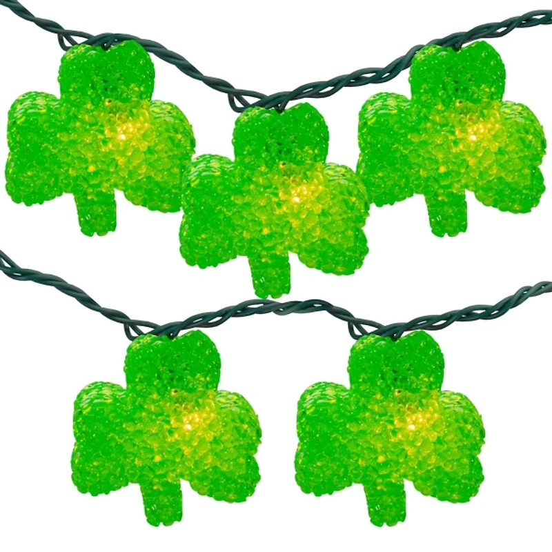 Green Shamrock String Lights