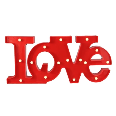 Red LED Love Marquee Sign