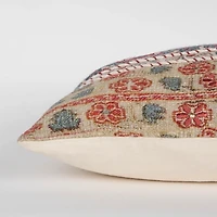 Vintage Prints Cotton Lumbar Pillow