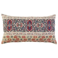 Vintage Prints Cotton Lumbar Pillow