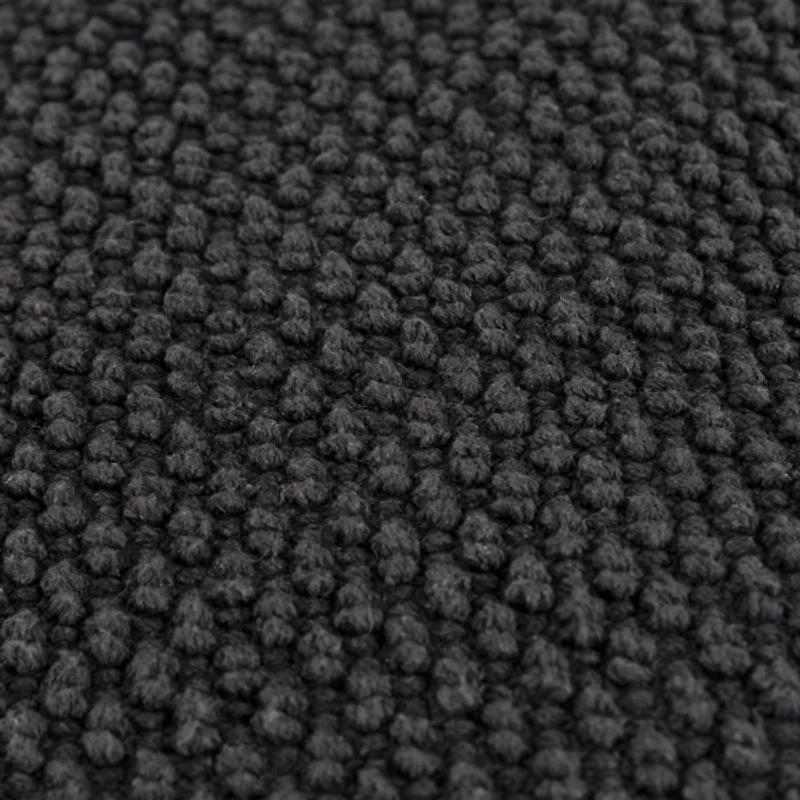 Black Woven Nubby Pillow