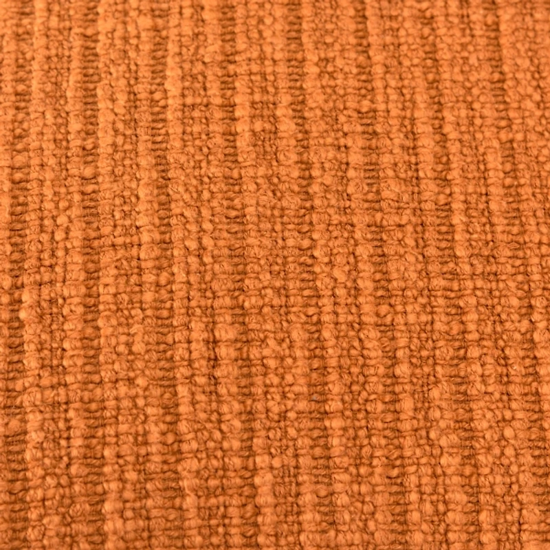 Pumpkin Orange Subtle Striped Oversized Pillow