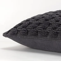 Charcoal Heavily Textured Pillow