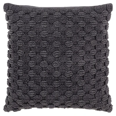 Charcoal Heavily Textured Pillow