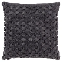Charcoal Heavily Textured Pillow