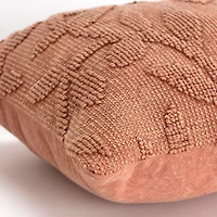 Terracotta Stonewash Botanical Pillow