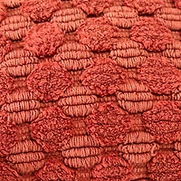 Terracotta Looped Cotton Throw Pillow