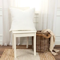 White Simple Texture Pillow