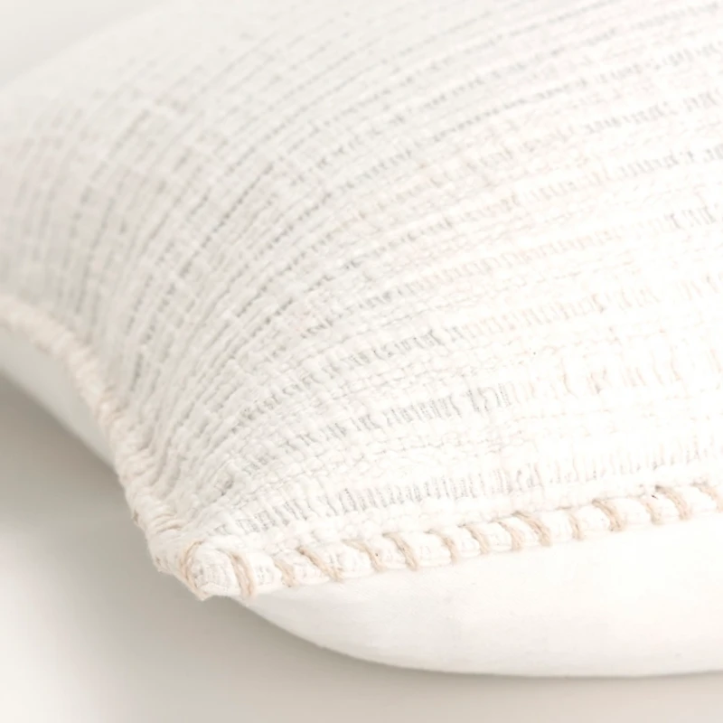 White Simple Texture Pillow