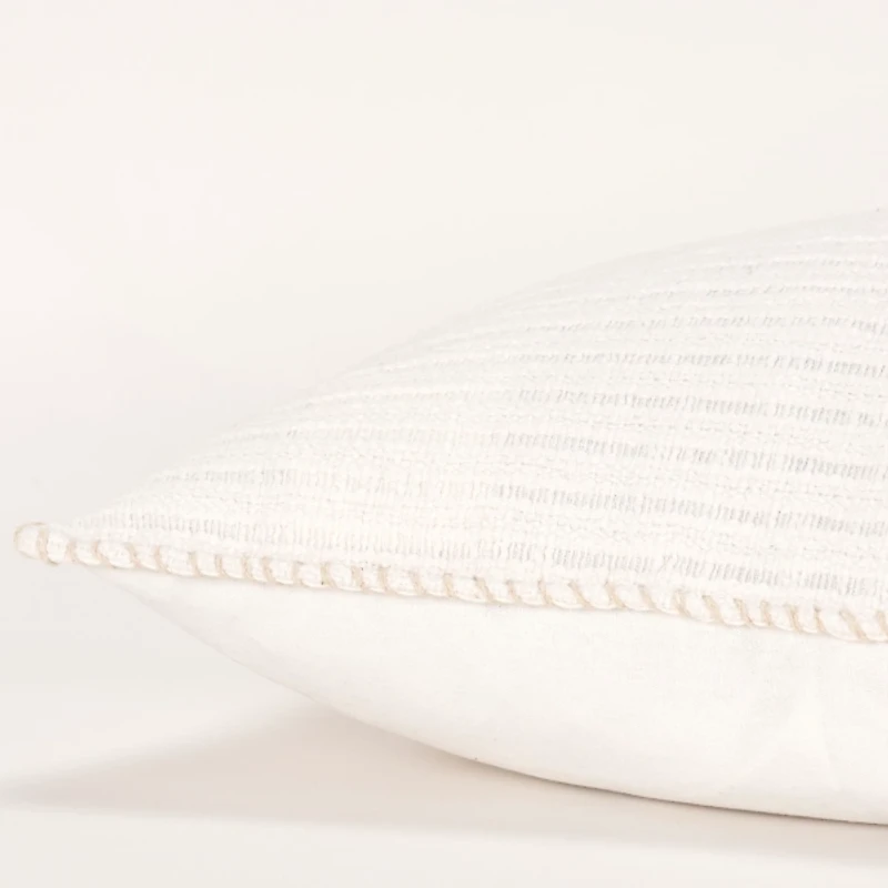 White Simple Texture Pillow