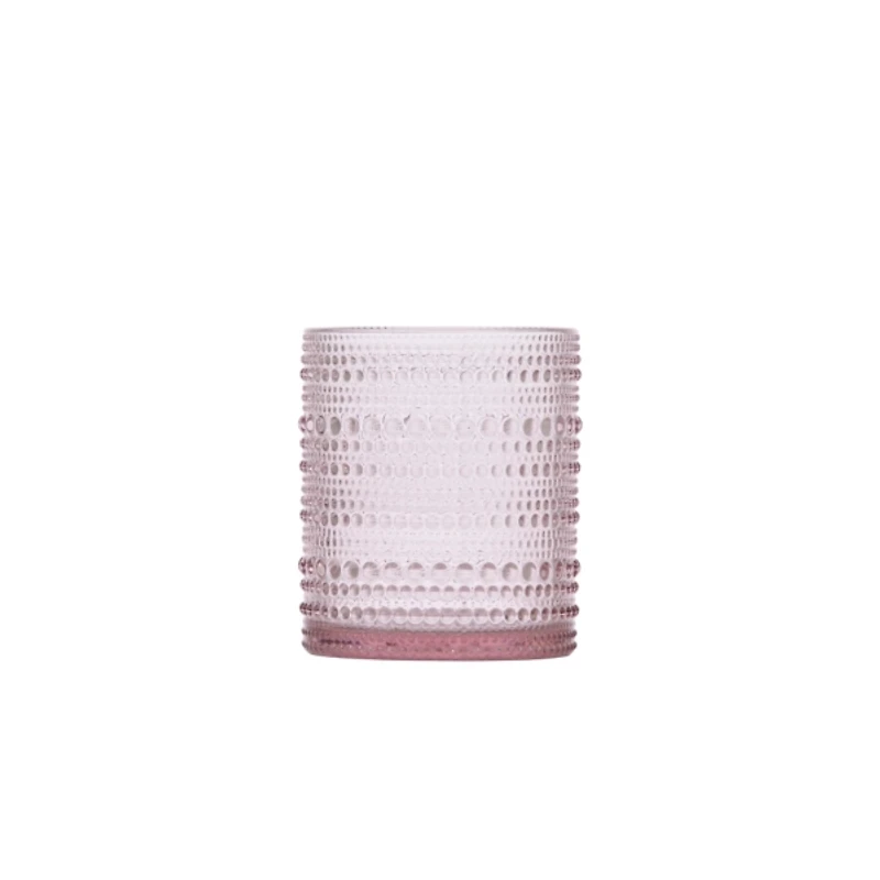 Fortessa Pink Bead Short Glasses, Set of 6
