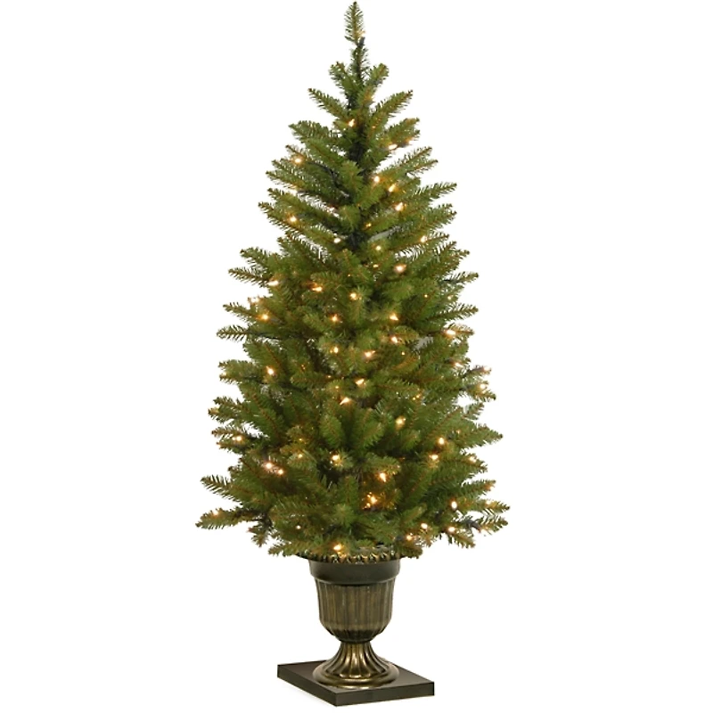 4 ft. Pre-Lit Dunhill Fir Potted Christmas Tree