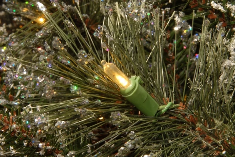 3-ft. Pre-Lit Flocked Glitter Christmas Tree