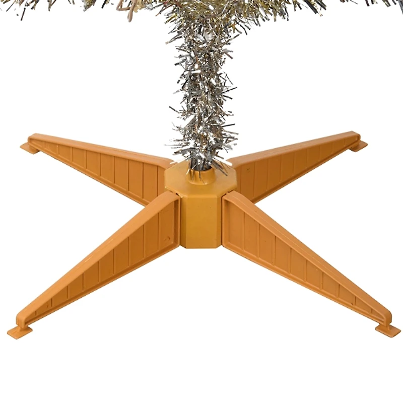 4 ft. Pre-Lit Champagne Tinsel Christmas Tree