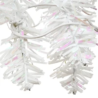 4 ft. Pre-Lit White Tinsel Christmas Tree