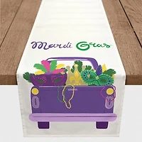 Mardi Gras Truck Table Runner, 72 in.