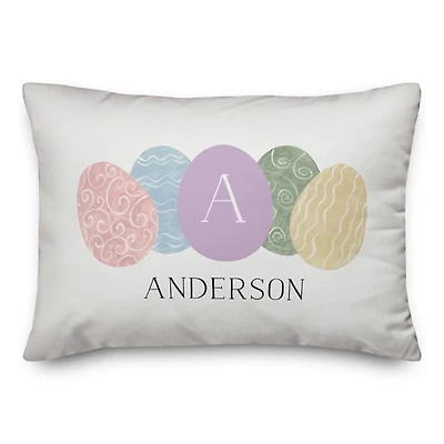Personalized Monogram Egg Indoor/Outdoor Pillow