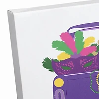 It's Mardi Gras Y'all Canvas Wall Plaque