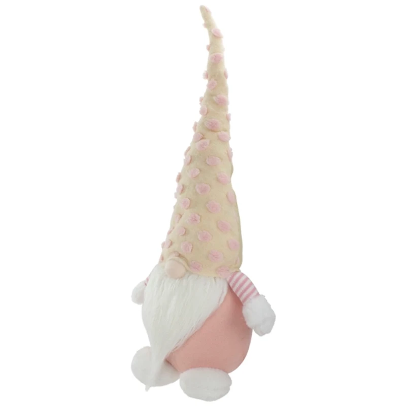 Pastel Pink Polka Dot Hat Gnome