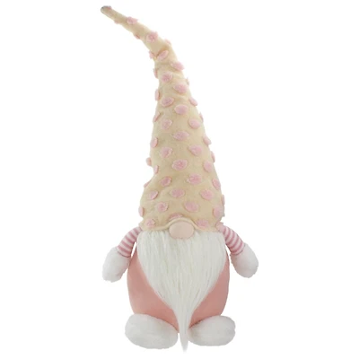 Pastel Pink Polka Dot Hat Gnome