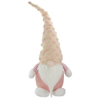 Pastel Pink Polka Dot Hat Gnome