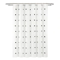 Boho Tufted Circles Shower Curtain