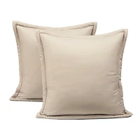 Tan Pintuck Stripe King 5-pc. Comforter Set