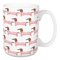 Love You This Much Dachshund Mugs, Set of 2
