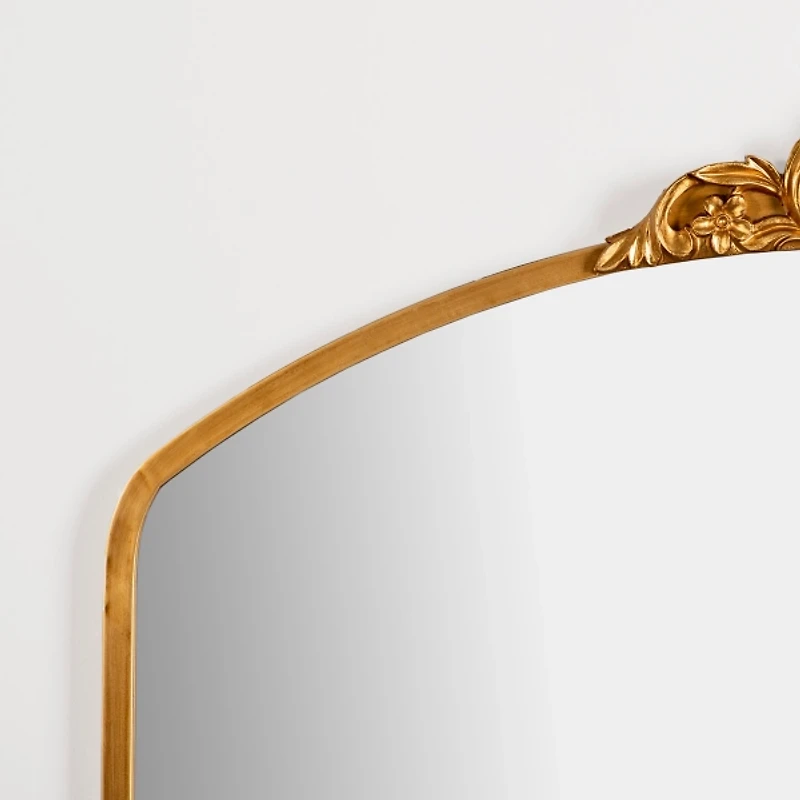 Gold Lana Half Arch Ornate Wall Mirror