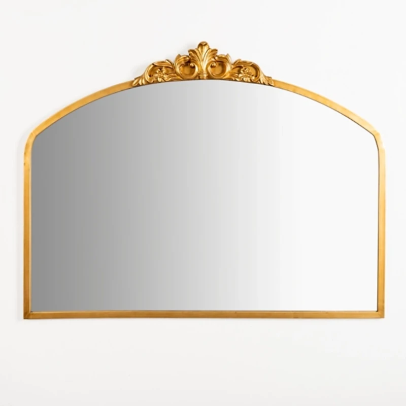 Gold Lana Half Arch Ornate Wall Mirror