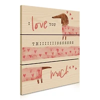 Love You This Much Wood Wall Plaque