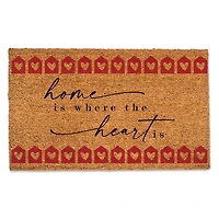 Home is Where the Heart Is Cursive Doormat
