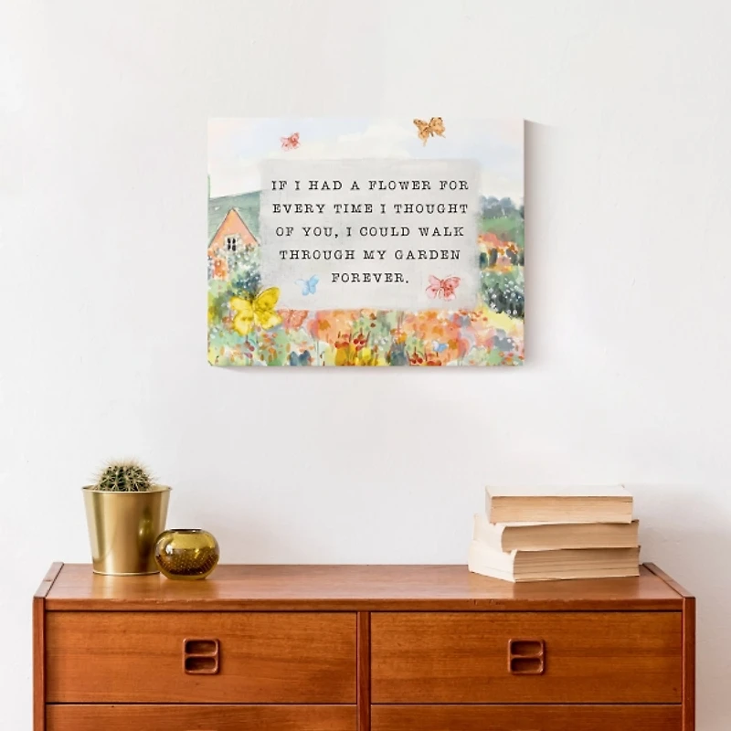 If I Had a Flower Canvas Art Print
