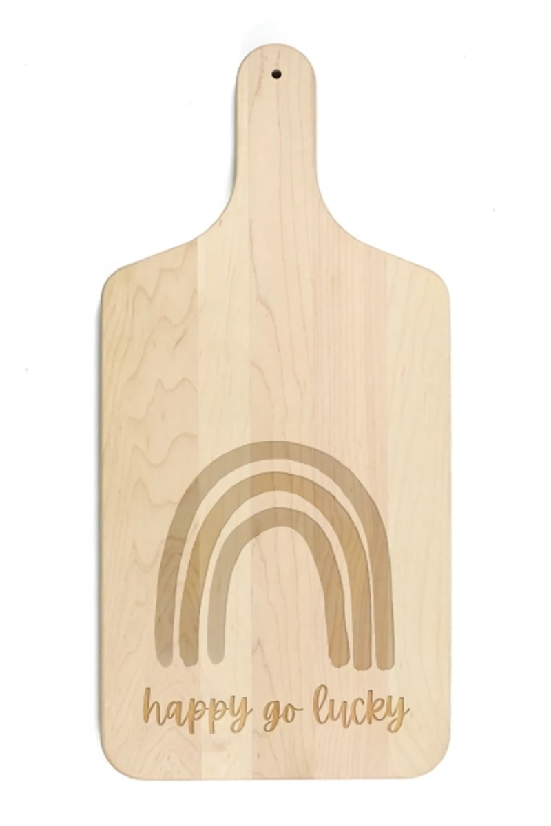 Light Brown Happy Go Lucky Cutting Board