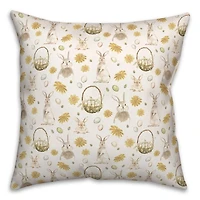 Easter Greetings Bunny Pillow