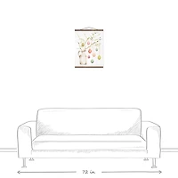 Easter Egg Tree Teak Hanging Canvas Art Print