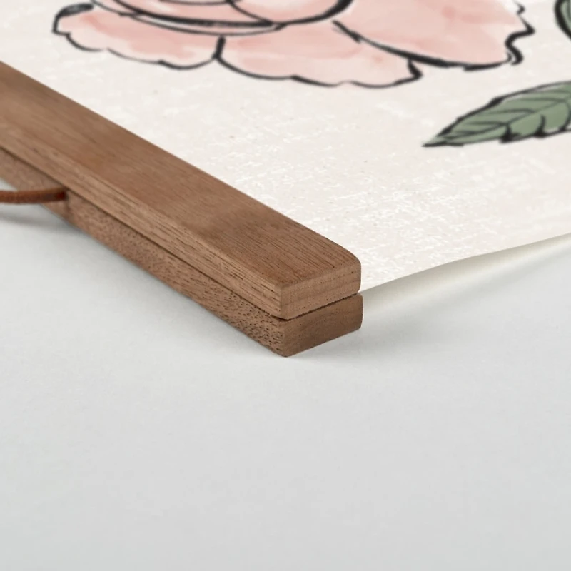 He Has Risen Teak Hanging Canvas Art Print