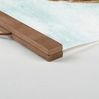 Easter Basket Bunny Teak Hanging Canvas Art Print