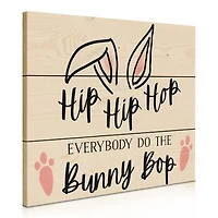 Do the Bunny Bop Wood Wall Plaque
